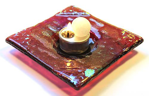 Glasschale mit Teelicht - ElfenGlas� Fusing-Kurs
